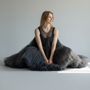 Elegant Black Midi Dress